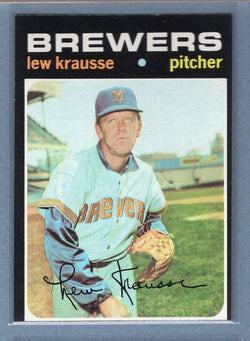 1971 Topps #372 Lew Krausse   EX-MT  GO550
