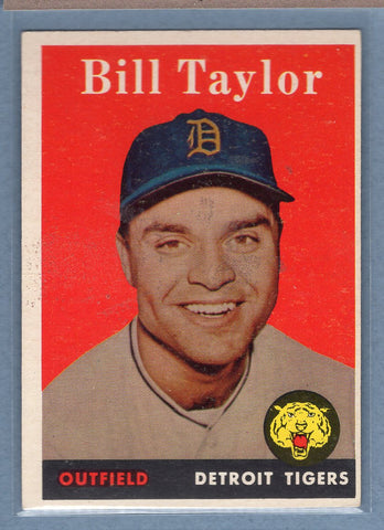 1958 Topps #389 Bill Taylor (mk)(st) VG  GO501