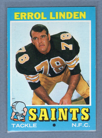1971 Topps #117 Errol Linden (d) EX-MT  GO600