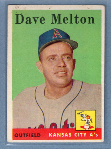 1958 Topps #391 Dave Melton (a) VG  GO501