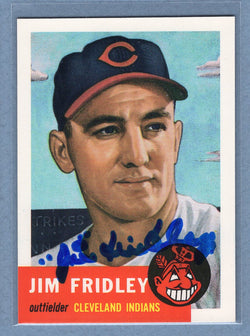 1991 Topps Archives #187 Jim Fridley Autograph Auto signed