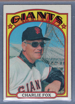 1972 Topps #129 Charlie Fox MG (a) EX-MT  GO544