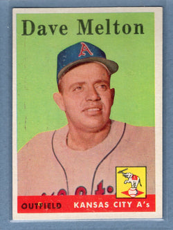 1958 Topps #391 Dave Melton (mk) (b) VG  GO501