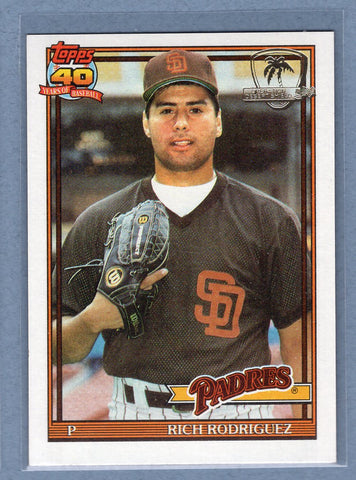 1991 Topps Desert Shield #573 Rich Rodriguez  NM  GO500