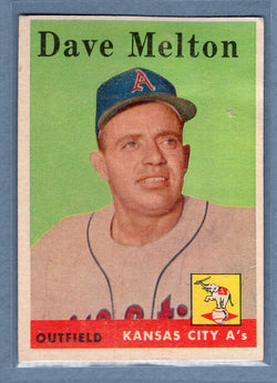 1958 Topps #391 Dave Melton (c) G-VG  GO501