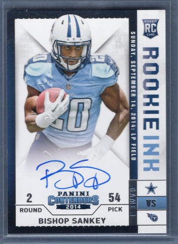 2014 Panini Contenders Rookie Ink Biship Stankey