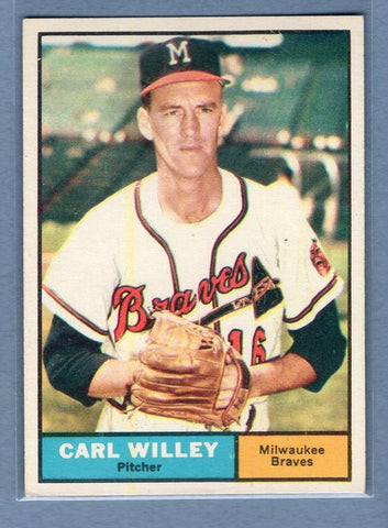 1961 Topps #105 Carl Willey VG-EX     GO100