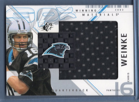 2002 Upper Deck SPX Winning Materials Chris Weinke