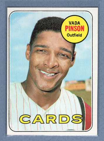 1969 Topps #160 Vada Pinson (c) EX-MT  GOWABB