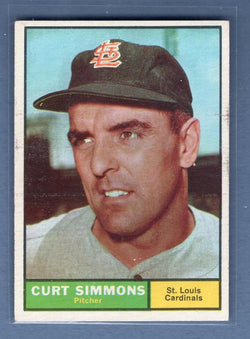 1961 Topps #11 Curt Simmons(2) EX-MT GO220