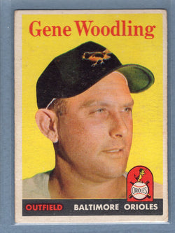 1958 Topps #398 Gene Woodling (d) VG  GO501