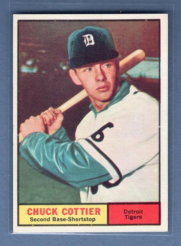 1961 Topps #13 Chuck Cottier(1) NM GO220