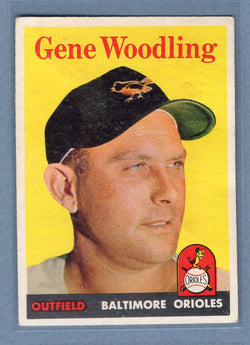 1958 Topps #398 Gene Woodling (f) VG-EX  GO501