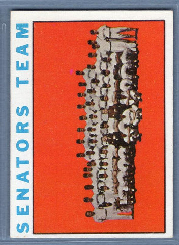 1964 Topps #343 Senators Team EX  GO319
