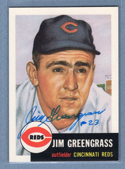 1991 Topps Archives #209 Jim Greengrass Autograph Auto signed
