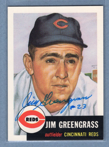 1991 Topps Archives #209 Jim Greengrass Autograph Auto signed