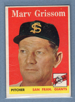 1958 Topps #399 Marv Grisson (mk) (a) G-VG  GO501