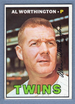 1967 Topps #399 Al Worthington EX  GO215
