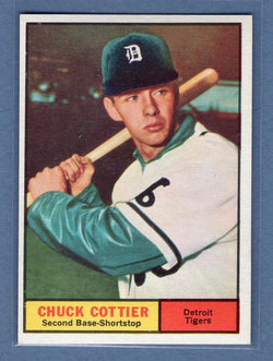 1961 Topps #13 Chuck Cottier(3) NM GO220