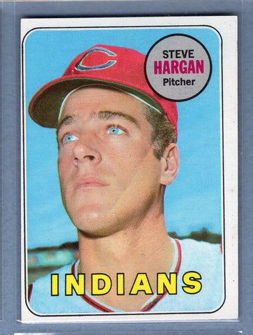 1969 Topps #348 Steve Hargan (a) EX-MT  GOWAYY