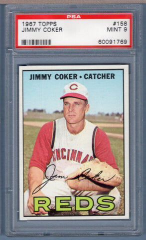 1967 Topps #158 Jimmy Coker (60091769) PSA 9