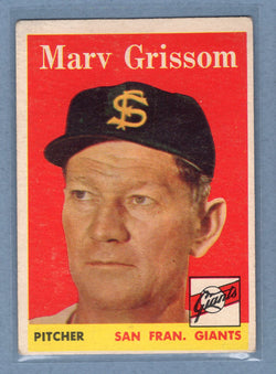1958 Topps #399 Marv Grisson (c) VG  GO501