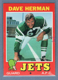 1971 Topps #124 Dave Herman (b) EX  GO600