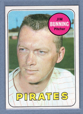 1969 Topps #175 Jim Bunning (HOF) (a) EX-MT  GOWABB