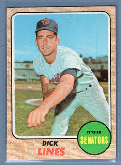 1968 Topps 291 Dick Lines VG-EX SET BREAK