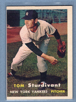 1957 Topps #34 Tom Sturdivant EX  GO121