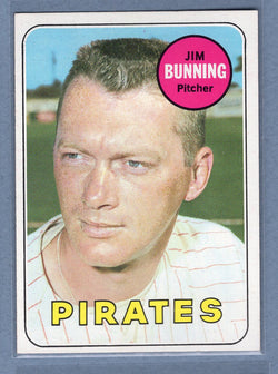 1969 Topps #175 Jim Bunning (HOF) (b) EX-MT  GOWABB