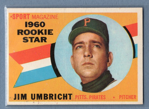 1960 Topps # 145 Jim Umbricht NM High Grade Set Break
