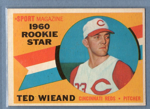1960 Topps # 146 Ted Wieland EX-MT High Grade Set Break