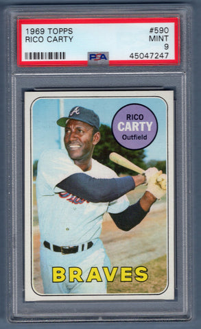 1969 Topps #590 Rico Carty (45047247) PSA 9