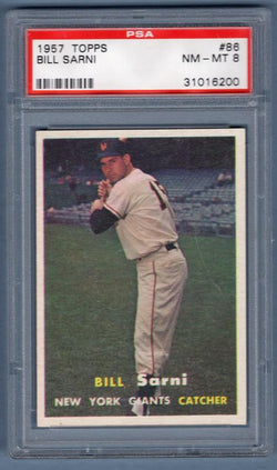 1957 Topps #86 Bill Sarni (31016200) PSA 8