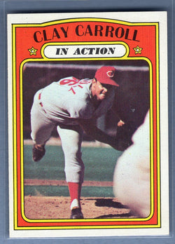 1972 Topps #312 Clay Carroll IA Ex-Nm