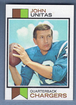 1973 Topps #455 Johnny Unitas (HOF) EX-MT  High Grade Set Break
