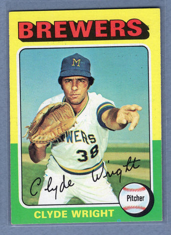 1975 Topps #408 Clyde Wright  EX  GO900