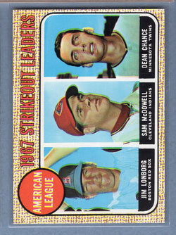 1968 Topps #12 A.L. Strikeout Leaders EX-MT  GO545