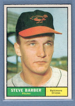 1961 Topps #125 Steve Barber VG-EX     GO100