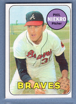 1969 Topps #355 Phil Niekro (HOF) (a) EX-MT  GOWAYY