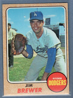 1968 Topps 298 Jim Brewer VG-EX SET BREAK