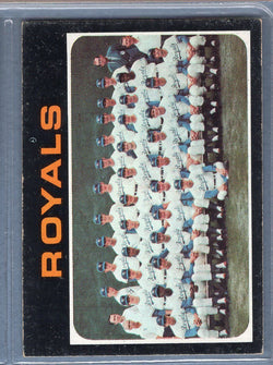 1971 Topps #742 Royals Team  EX  SB1