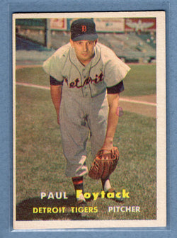 1957 Topps #77 Paul Foytack (a) EX  GO121