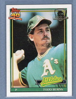 1991 Topps Desert Shield #608 Todd Burns  NM  GO500