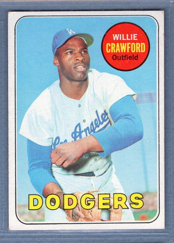 1969 Topps #327 Willie Crawford EX-MT  GO661