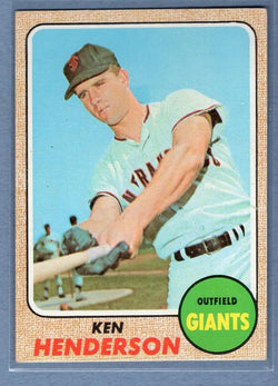 1968 Topps 309 Ken Henderson VG-EX SET BREAK