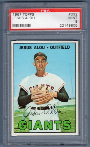 1967 Topps #332 Jesus Alou (22149805) PSA 9