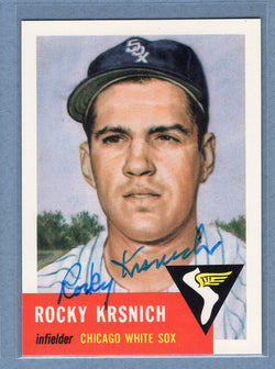 1991 Topps Archives #229 Rocky Krsnich Autograph Auto signed