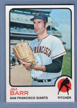 1973 Topps #387 Jim Barr  EX-MT  GO443